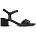 Black Casual Open Sandals Sandali Pelle Scarpe Donna Nero Eu 36, 1-28250-42 001 - Foto miniatura 3