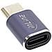 Adattatore USB4, USB-C maschio /femmina, alluminio, grigio - Foto miniatura 1