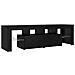 Mobile Porta TV con LED Rovere Nero 140x36,5x40 cm Truciolato - Foto miniatura 9