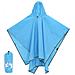 Poncho Antipioggia con Cappuccio Design 2 in 1 Blu 223x145 cm - Foto miniatura 1