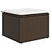 Set Divano da Giardino 6 Pezzi con Cuscini Marrone Rattan Polimerico - Foto miniatura 7