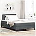 Letto a Molle con Materasso Grigio Scuro 120x190 cm Tessuto - Foto miniatura 2
