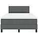 Letto a Molle con Materasso Grigio Scuro 120x190 cm Tessuto - Foto miniatura 8