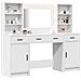 Set da toeletta 3 pezzi  in legno ingegnerizzato bianco - Foto miniatura 3