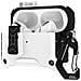 Custodia Protettiva Per Auricolari Bluetooth Compatibile Con Airpods Pro/pro 2 Con Chiusura Magnetica E Supporto Per Telefono White - Foto miniatura 1