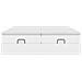 Struttura Letto Pouf con Materassi Bianco 180x200 cm Similpelle - Foto miniatura 7