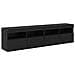 Mobiletti TV da Parete 2 pcs Rovere Nero 80 x 30 x 40 cm - Foto miniatura 1