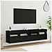Mobiletti TV da Parete 2 pcs Rovere Nero 80 x 30 x 40 cm - Foto miniatura 2