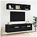 Mobiletti TV da Parete 2 pcs Rovere Nero 80 x 30 x 40 cm - Foto miniatura 6