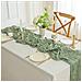 Runner Da Tavolo In Poliestere Con Tessuto Arricciato - 90cm X 300cm - Decorazione Per Feste E Matrimoni Green - Foto miniatura 2
