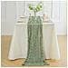 Runner Da Tavolo In Poliestere Con Tessuto Arricciato - 90cm X 300cm - Decorazione Per Feste E Matrimoni Green - Foto miniatura 4
