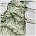 Runner Da Tavolo In Poliestere Con Tessuto Arricciato - 90cm X 300cm - Decorazione Per Feste E Matrimoni Green - Foto miniatura 6