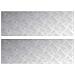 Dischi Quadrati 2 pcs Argento 90 x 30 cm Alluminio - Foto miniatura 1