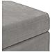 Pouf Grigio chiaro Velluto e Legno Ingegnerizzato - Foto miniatura 6