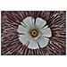 Pannello Decorativo Da Parete Bunga A Forma Di Fiore In Ferro Rosa E Marrone 73x72 Cm - Foto miniatura 2