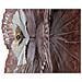 Pannello Decorativo Da Parete Bunga A Forma Di Fiore In Ferro Rosa E Marrone 73x72 Cm - Foto miniatura 3