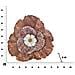 Pannello Decorativo Da Parete Bunga A Forma Di Fiore In Ferro Rosa E Marrone 73x72 Cm - Foto miniatura 7