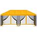 Gazebo con pareti laterali 6 x 3 m Giallo Poliestere e Acciaio - Foto miniatura 3