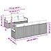 Set Divano da Giardino con cuscino 8 pcs Grigio polyrattan - Foto miniatura 7