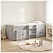 Struttura Letto Loft con Mobile con porta 3 pz Sonoma grigio - Foto miniatura 2