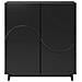 Credenza Nero 67 x 34,5 x 75 cm Legno ingegnerizzato - Foto miniatura 4