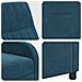 Poltrona reclinabile Blu Velluto (V) - Foto miniatura 5