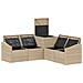 Set di divani 5 pz Beige e Bianco Crema - Foto miniatura 4