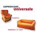 Copridivano Universale Arricciato Rosa Antico 4 Posti Rosa Antico - Foto miniatura 2
