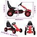 Go Kart A Pedali Con Pneumatici Rosso - Foto miniatura 7