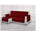Copridivano Trapuntato Per Divani Con Penisola Destra Sinistra In Tinta Unita O.B. Penisola 190 Bordeaux - Foto miniatura 7