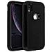 Cover Iphone Xr Protezione Rigida Multi-strato Bumper Antishock Nero - Foto miniatura 2