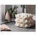 Pouf In Tessuto Beige 44 X 45 Cm Nashik - Foto miniatura 10