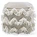 Pouf In Tessuto Beige 44 X 45 Cm Nashik - Foto miniatura 14
