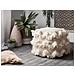 Pouf In Tessuto Beige 44 X 45 Cm Nashik - Foto miniatura 2