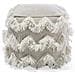 Pouf In Tessuto Beige 44 X 45 Cm Nashik - Foto miniatura 5