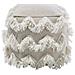 Pouf In Tessuto Beige 44 X 45 Cm Nashik - Foto miniatura 6