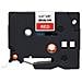Cassetta Nastro Tz-435 Compatibile Brother Laminato Bianco / rosso 12mmx8m Tz435 Tze-435laminato Bianco Su Rosso)  - Foto miniatura 2