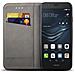 Cover Per Huawei P9 Lite, Nero - Custodia A Libro Flip Smart Magnetica Con Appoggio E Porta Carte - Foto miniatura 6