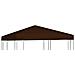 Copertura Superiore per Gazebo 310 g / m² 3x3 m Marrone - Foto miniatura 1