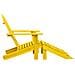 Sedia Giardino Adirondack con Ottomana Massello di Abete Gialla - Foto miniatura 3