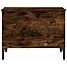 Tavolino Da Salotto Rovere Fumo 60x44,5x45 Cm Legno Multistrato - Foto miniatura 3