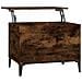 Tavolino Da Salotto Rovere Fumo 60x44,5x45 Cm Legno Multistrato - Foto miniatura 1
