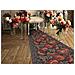 Tappeto Passatoia In Tessuto Jacquard Linea Emozioni Disegno Dalia Rosso 57x600 Rosso - Foto miniatura 1