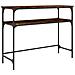 Tavolino Consolle Rovere Fumo 100x35,5x75cm Legno Multistrato - Foto miniatura 2