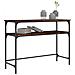 Tavolino Consolle Rovere Fumo 100x35,5x75cm Legno Multistrato - Foto miniatura 3