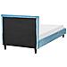 Letto Velluto Fitou 90 X 200 Cm Azzurro - Foto miniatura 5