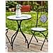 Tavolino Bistrot Camprena 60 Cm 60 Cm Metallo Nero - Foto miniatura 1