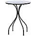 Tavolino Bistrot Camprena 60 Cm 60 Cm Metallo Nero - Foto miniatura 5