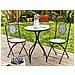 Tavolino Bistrot Camprena 60 Cm 60 Cm Metallo Nero - Foto miniatura 8