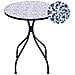 Tavolino Bistrot Camprena 60 Cm 60 Cm Metallo Nero - Foto miniatura 9